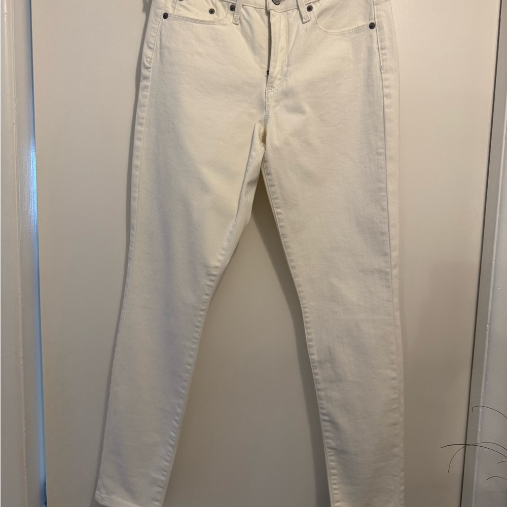 Banana Republic White Curvy Skinny Pants